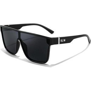 New Women Men Flat Top Sunglasses, Black Oversized Square Eyeglasses